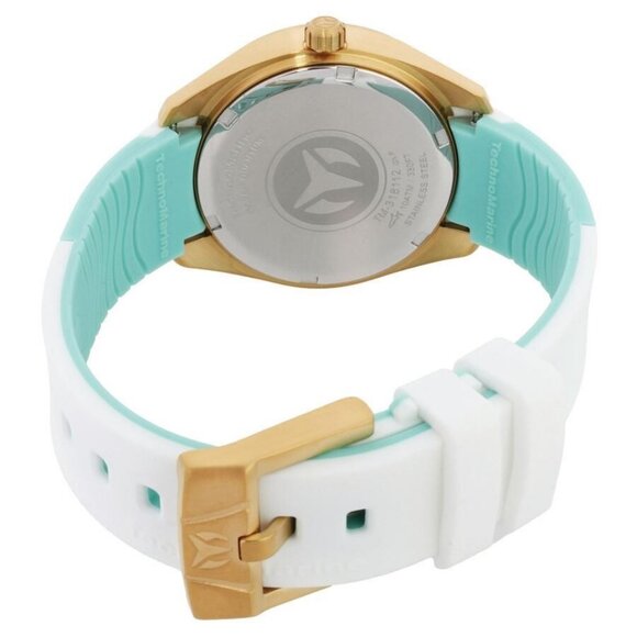 NWT Authentic Technomarine Ocean Quartz Green Dial Women's Watch - Picture 3 of 3